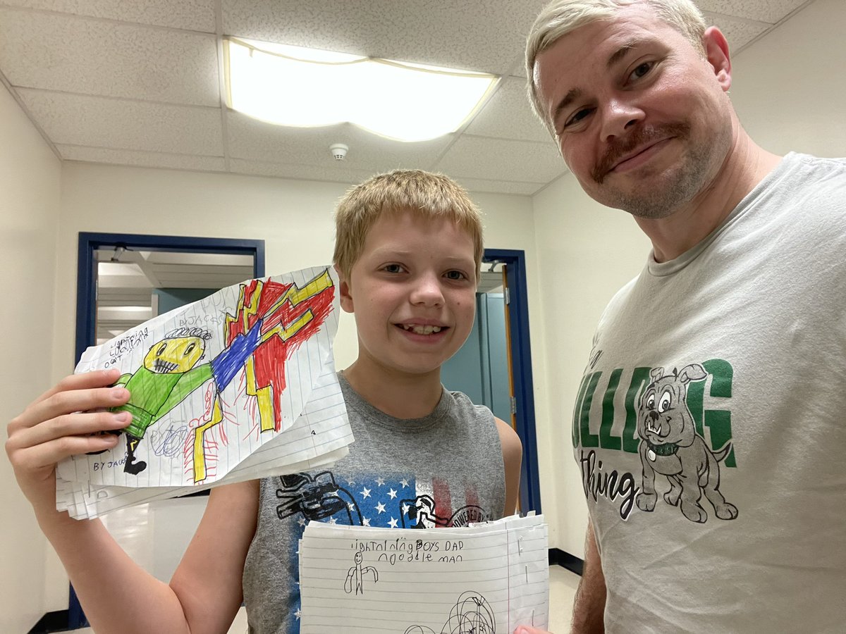 This student was so excited to show me his two new books he had just finished! I love seeing our students shine ✨ <a href="/NKCSchools/">NKC Schools</a> <a href="/ToppingBulldogs/">Topping Elementary</a>