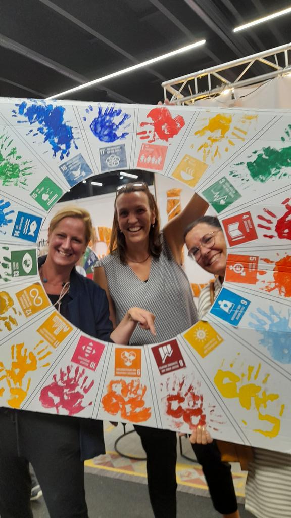 #arbeitplus  Dreamteam mitten in den SDG's bei #carla #caritas auf der #herbstmessedornbirn