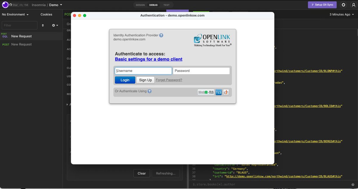 kidehen's tweet photo. Support for a variety of #authentication protocols is another piece of unique functionality exposed via the native #GraphQL implementation in our #VirtuosoRDBMS.
#OpenIDConnect #OAuth #NetID #TLS #DigestAuthentication #WebID #OpenID #DataConnectivity #DataSecurity https://t.co/8ER5EJ8kX9