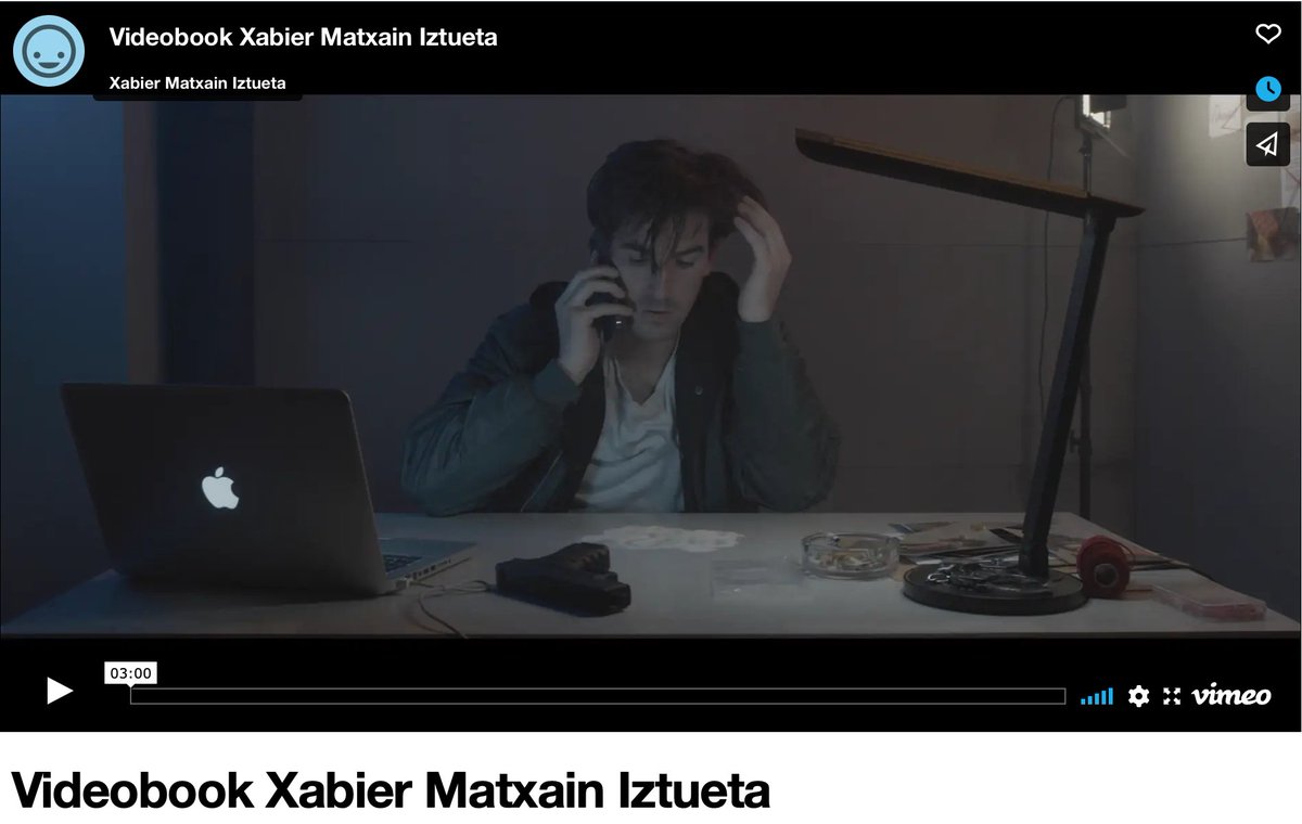 Material berria publikatu genezakeen neurrian, berritu eta osatuko dugu aktore Videobooka. Bien bitartean: 👇
vimeo.com/manage/videos/…