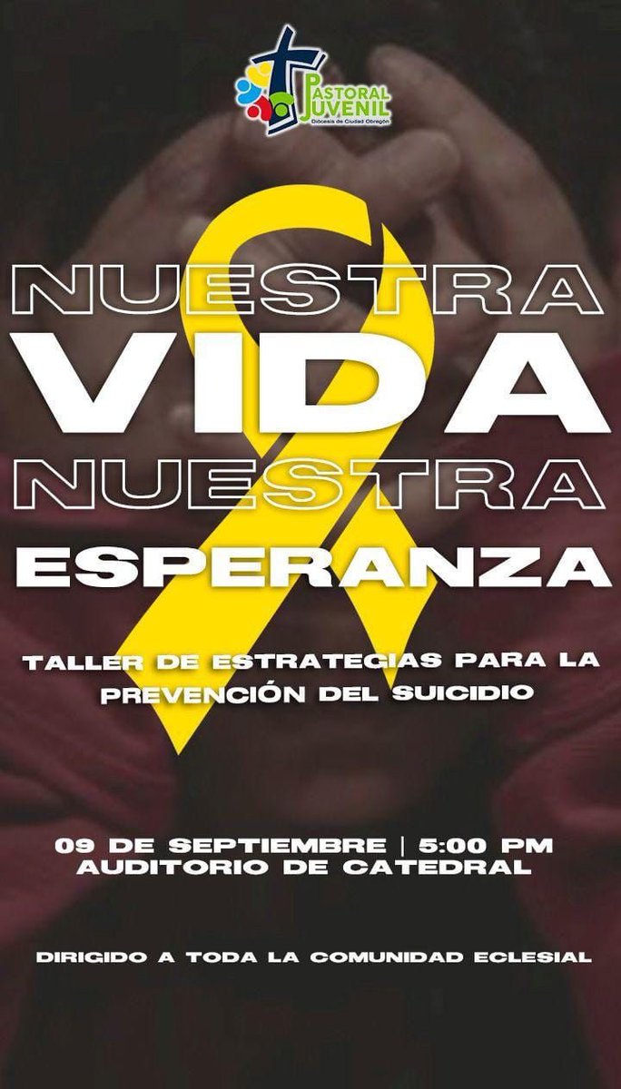 PjObregons's tweet photo. Recordemos la cita que tenemos hoy para el taller sobre prevención del suicidio. 

#SomosPJObregon https://t.co/mJs41X7UAr