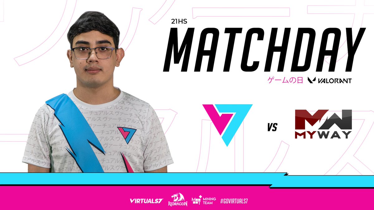 Virtuals7gg's tweet photo. 💢MATCHDAY💢

🏆Semifinales Liga SSR Winter - @melgesports

🆚 @MyWay_Team 

⏰ 21:00 HS 🇦🇷
📺 https://t.co/Epy60aZtCa

#GoVirtuals7 #VALORANT https://t.co/AYR2BuouSX