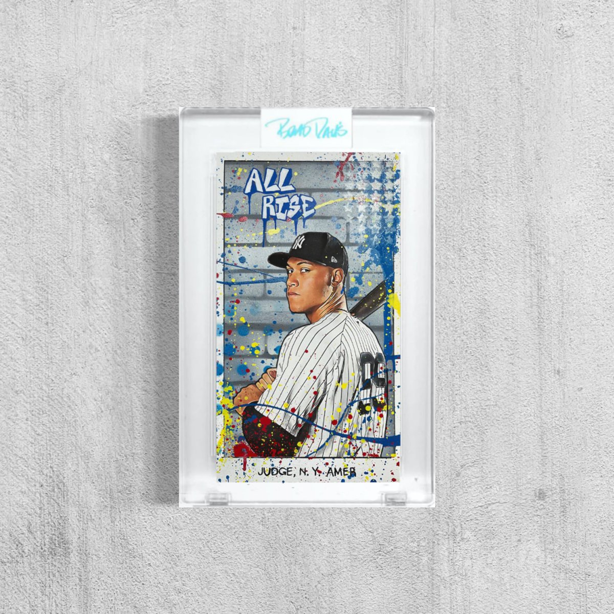 reelbraddavis's tweet photo. If Aaron Judge hits home run #57 tonight, I’ll give away a new Aaron Judge T206 #cardart! Retweet and follow to be eligible! Will pick a winner at random. Tag a friend too 😀
#aaronjudge #RepBX   #art https://t.co/cCwyn9D4qL