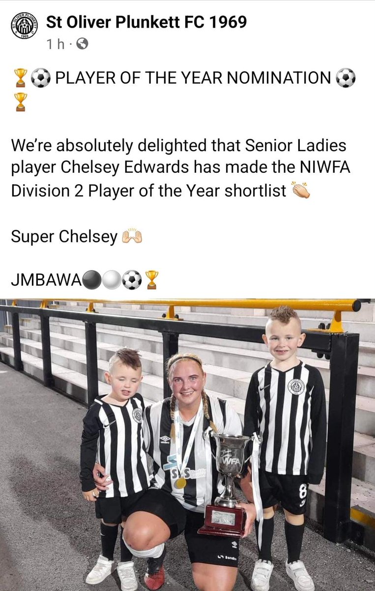 Hanna32Mufc's tweet photo. Well done to most beautiful and talented woman in world @chelseyedwards8. You deserve this nomination the hard work you put in every single week in training and on football pitch, as well as been flat out with our 2 autistic boys. Now go win it #superstar #sopfc #talented https://t.co/5RQQ2NYiWO