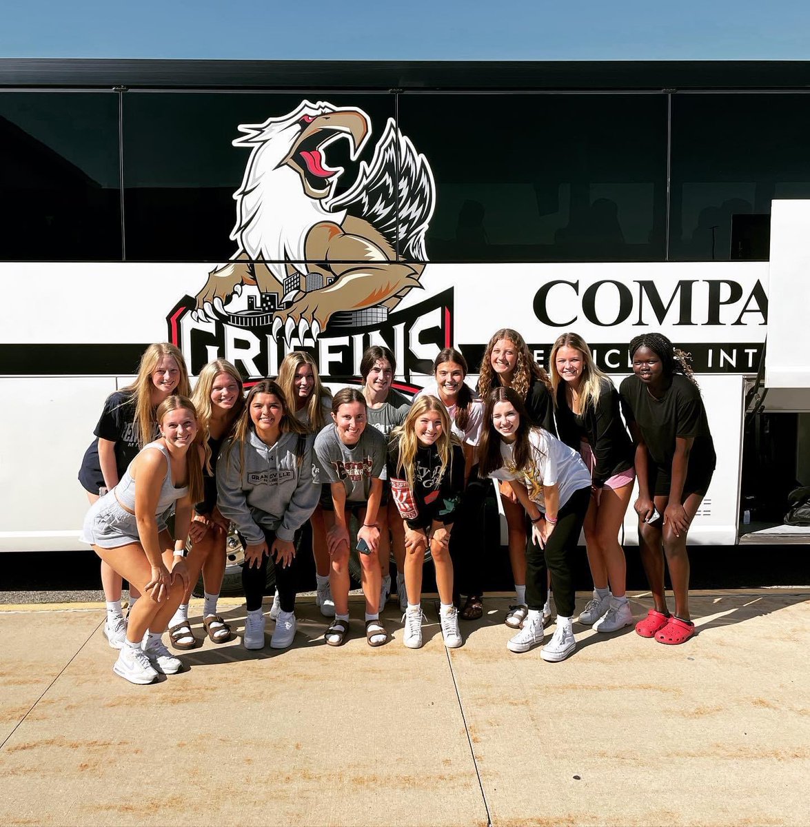 Grandville Volleyball (@grandvillevball) on Twitter photo Heading up to Traverse City in style! Varsity girls got to ride up in the <a href="/griffinshockey/">Grand Rapids Griffins</a> bus!
Fun team bonding tonight and playing volleyball tomorrow. Heading up to Traverse City in style! Varsity girls got to ride up in the <a href="/griffinshockey/">Grand Rapids Griffins</a> bus!
Fun team bonding tonight and playing volleyball tomorrow.