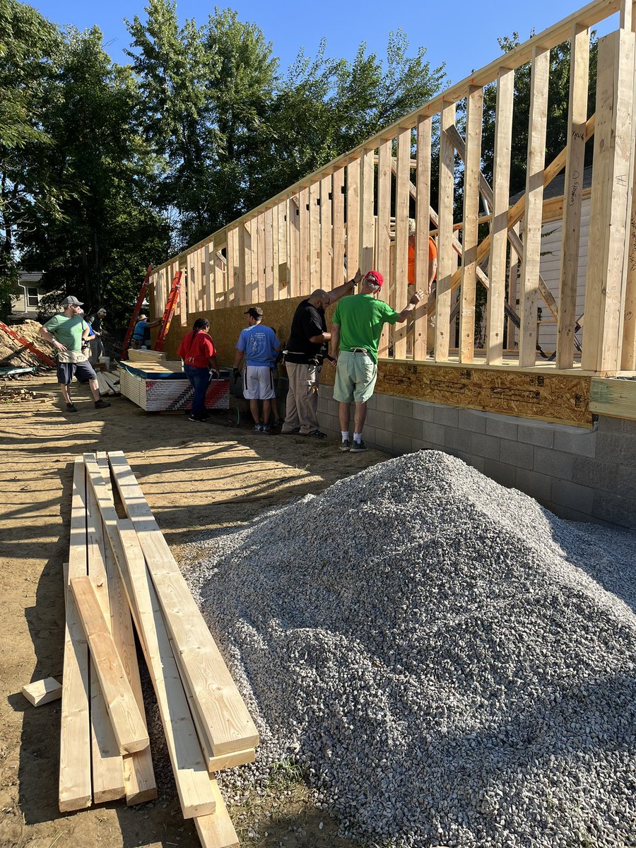 Great day of service with my fellow Springdale Presbyterian Church members building a Habitat for Humanity house for Retasha and her son. Grateful that I’m still able to do this. It’s at least the 30th <a href="/LouHabitat/">HFH Metro Louisville</a> home Louisville Presbyterian congregations have built.