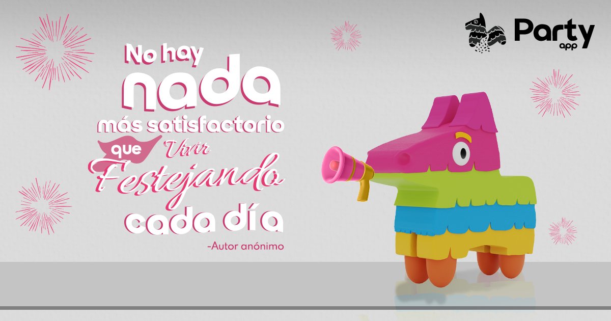 PartyAppMX's tweet photo. Queremos compartirles una frase para este día.
¡Disfrutemos y festejemos cada día!

#PARTYPEOPLE #Viernes #ViernesBotanero #Fiestas #frases #frasesmotivadoras https://t.co/qP7EcUemhm