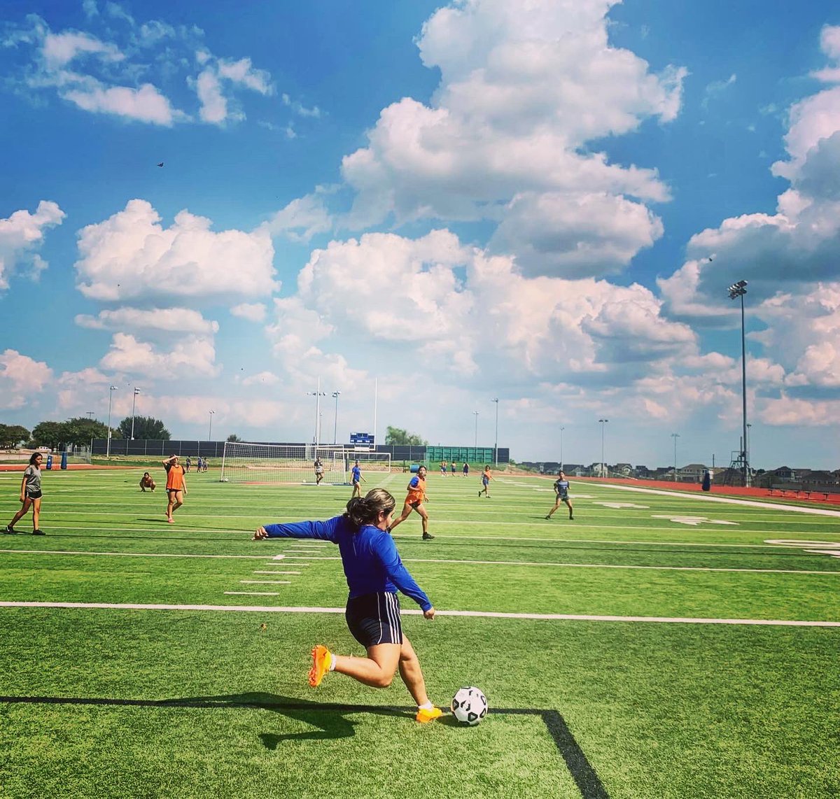 Beautiful day for some soccer ☀️