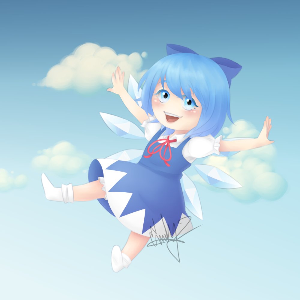 _FumoReimu's tweet image. #repost Happy Cirno day! #東方Project #cirnoday