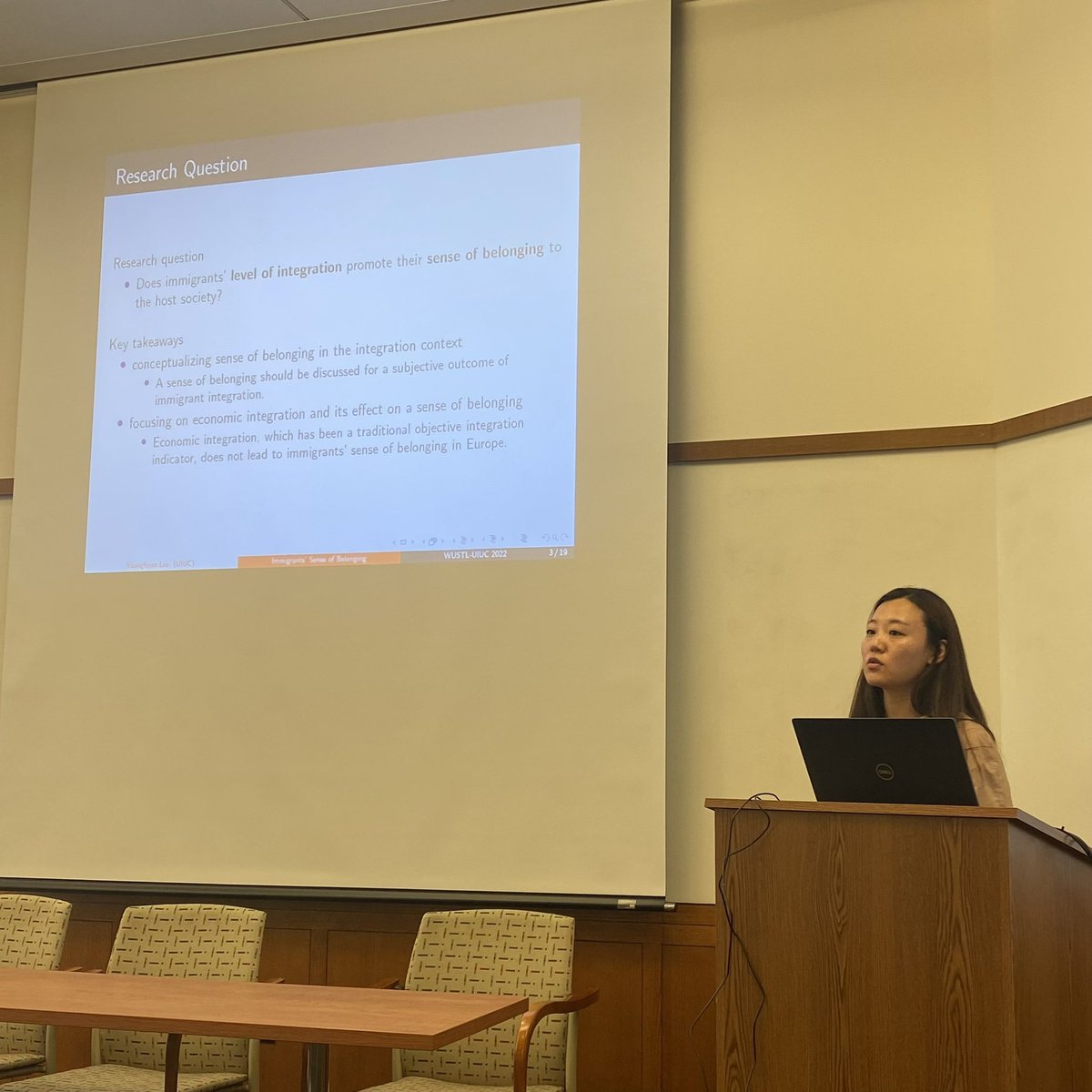 MSWinters1's tweet photo. Great job by @IllinoisPolSci PhD students @LucieLu_az @ITuhtasunov @younghyunlee52 presenting today in our annual exchange with @WUSTLPoliSci — we appreciate the hospitality and the fun exchange of ideas! https://t.co/84WMeq2xXP