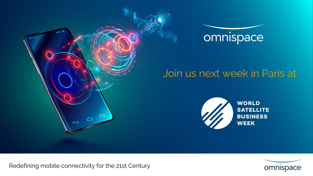 Will we see you in Paris at #WSBW? Our team will be there talking about how we’re united 5G NTN #satellite w/ the world's leading mobile networks to create one global, direct-to-device voice + data comms experience. omnispace.com 
#Space5G #5GNTN #oneglobalnetwork