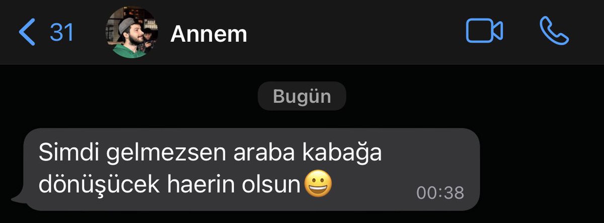 bütün gün sokak mahalle bedel diye gezdikten sonra telefonuma gelen bildirim