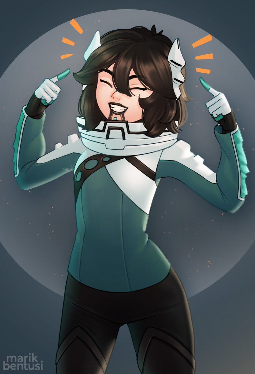 Marik Bentusi on Twitter "Warframe little picture celebrating