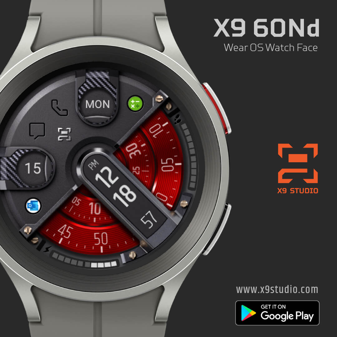 X9Studio1's tweet photo. X9 21Sc, one of best selling watch faces in Galaxy Store is now available on Wear OS in Google Play store. See my profile for web link. Check it out on Google Play https://t.co/7sFtB3oZZd

#wearos #watchface #GalaxyWatch5 https://t.co/J6WdkK7NHq