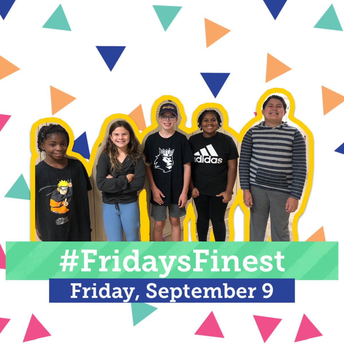 MeadowbrookGV's tweet photo. Today we recognize these 5th graders who have been helpful, positive, flexible, responsible, and hard-working. They truly are #FridaysFinest! #KindSafeReady https://t.co/uo0bFQzHjV