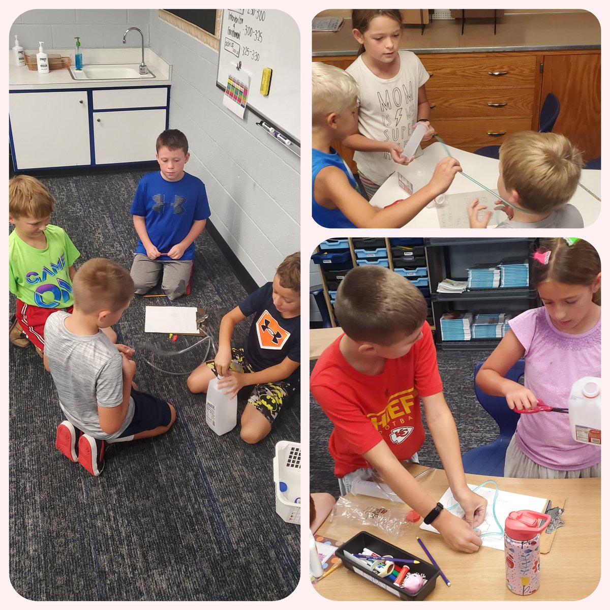 ashleyarbuck's tweet photo. 3rd graders enjoyed working together to engineer a plan and making it come to life during science this week! #wateringplants #emwolves https://t.co/e3TDhkAYq5