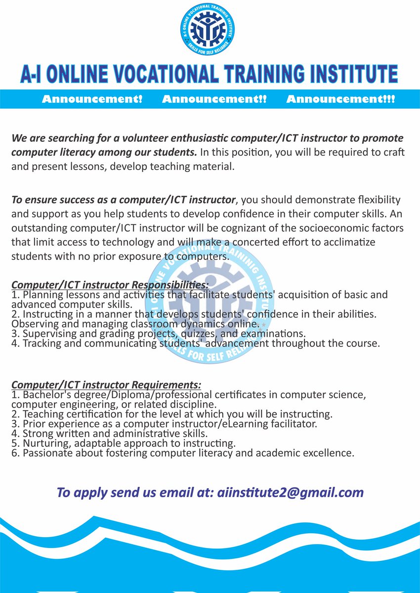 AMINUIDRISFTA1's tweet photo. We are hiring https://t.co/BBsSC6QZ2B