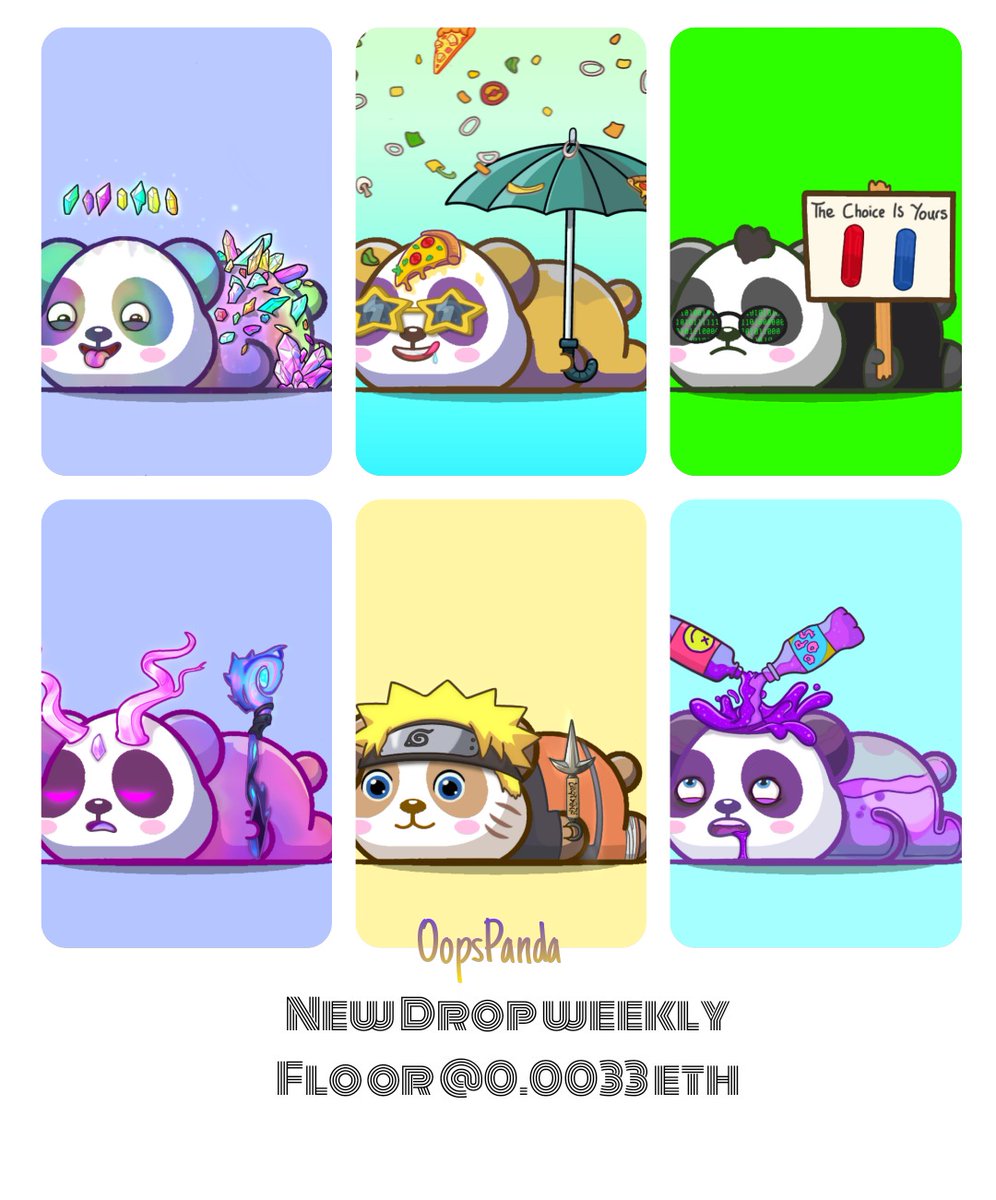New Drop alert ⚠️🐼 💙 10 new items have been listed These little clumsy dudes are looking to be adopted 😅💖 Kindly check out 🤘🏼 opensea.io/collection/oop… #NFTdrops #nft #NFTCollection #Crypto #NFTCommunity #opensea #PolygonNft #NFTcollectibles #oops