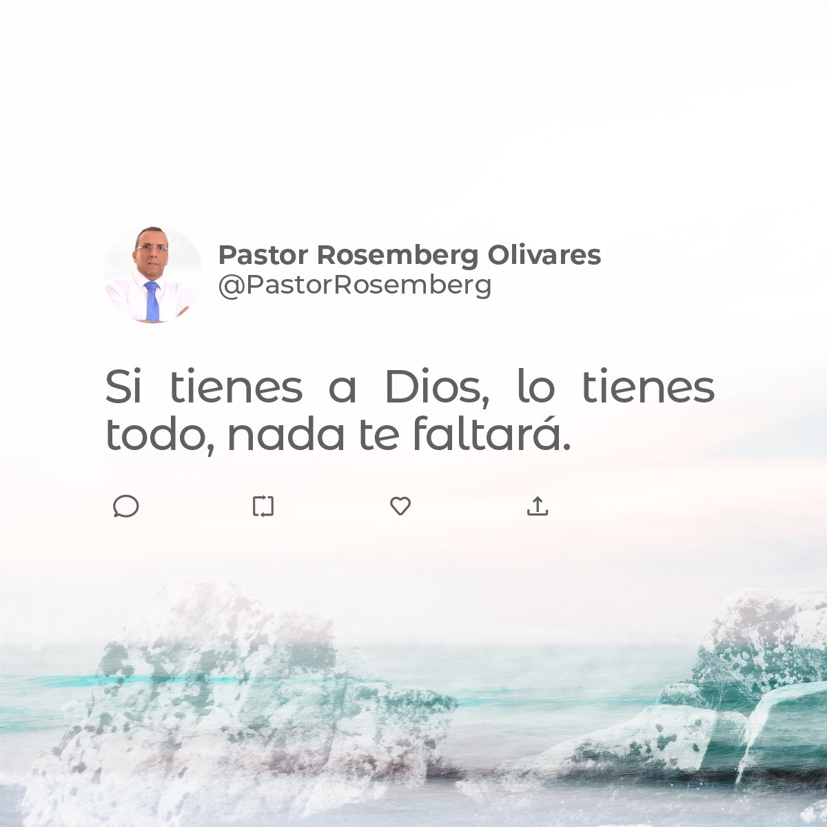 PastorRosemberg's tweet photo. Si tienes a Dios, lo tienes todo, nada te faltará. https://t.co/Zk2tA57v95