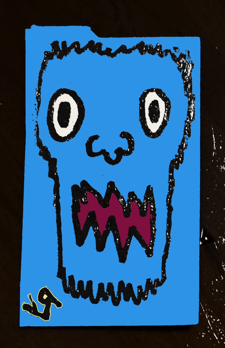 richardfyates's tweet photo. "Fright" by Richard F. Yates (Holy Fool)

1 of 1 #monster #cartoon #cryptoart for only 7 #tezos! (Aaahhh!)

#inkoncardboard #digitalcolor #creativecommons #cc0 @objktcom 

https://t.co/HahSqi2kyX https://t.co/ZZdPnQb0Jx