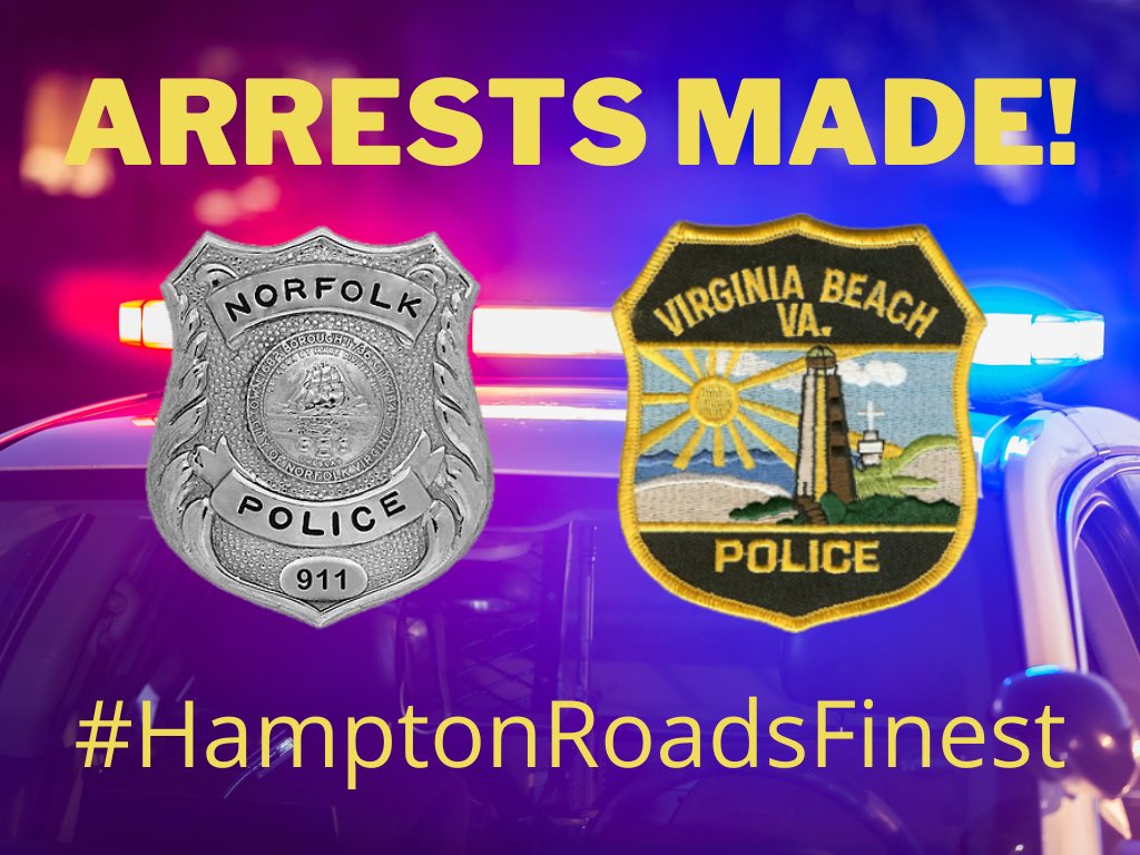 Norfolk Police Dept (@norfolkpd) on Twitter photo All 5 Suspects in Custody!
#NPD & <a href="/VBPD/">Virginia Beach Police Department</a> were in pursuit of a stolen car in the 1200 blk of N. Military Hwy. During the pursuit, the suspects rammed one of our vehicles before fleeing on foot. All involved were taken into custody. No officers were injured. More details to follow. All 5 Suspects in Custody!
#NPD & <a href="/VBPD/">Virginia Beach Police Department</a> were in pursuit of a stolen car in the 1200 blk of N. Military Hwy. During the pursuit, the suspects rammed one of our vehicles before fleeing on foot. All involved were taken into custody. No officers were injured. More details to follow.