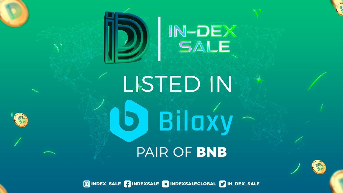 First listing, Next Week is top 10

#InDexSale #idxs #CMC #cg #bilaxy #kucoin 

bilaxy.com/trade/IDXS_BNB