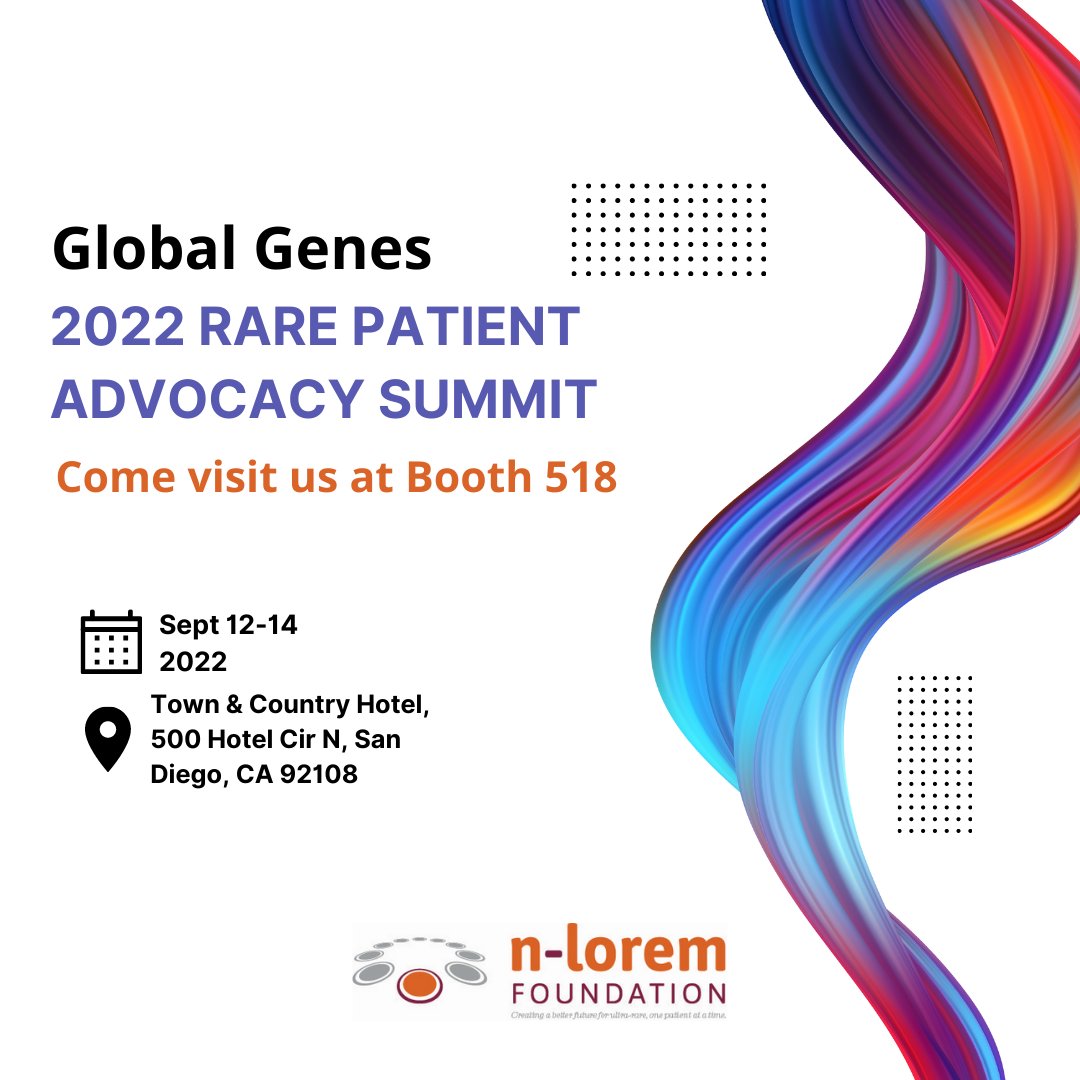 Happy Friday! n-Lorem will be at the Global Genes Rare Patient Advocacy Summit next week. If you’re there in person come say hi to us at our booth! You can register online using the link in our bio. #rarepatientadvocacy #globalgenes #careaboutrare #supportnanorare #GGSummit