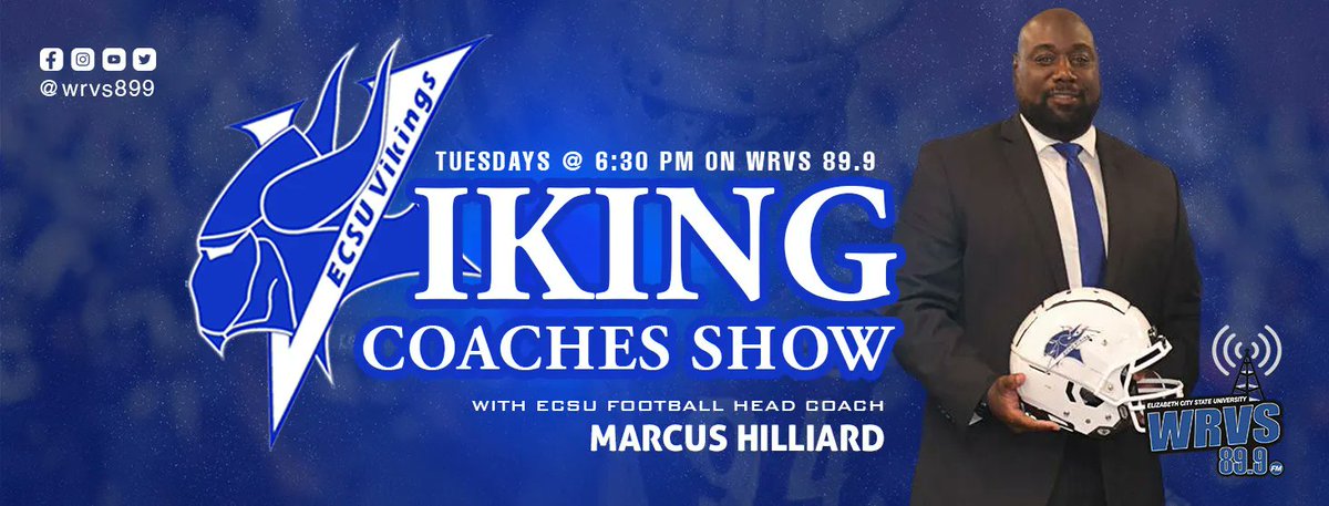 WRVS899's tweet photo. Did you miss the show? Catch the replay tomorrow 3pm #ECSU #DEVFC #CIAA @ECSU https://t.co/9KTaSQSlId