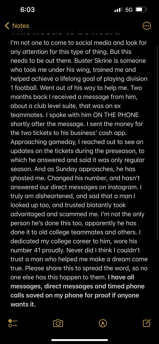 brady_watz1's tweet photo. This needs to be read, to all of jets nation. I’m livid and extremely disheartened by this. Please share and make it stop. @nyjets @espn #TakeFlight https://t.co/5mjo1IibIt