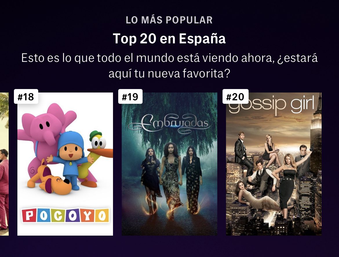 EmbrujadasHBO's tweet photo. Tres meses después de finalizar, #Embrujadas está en el TOP 19 de @HBOMaxES ✨ #Charmed https://t.co/tNCKaV9KZm