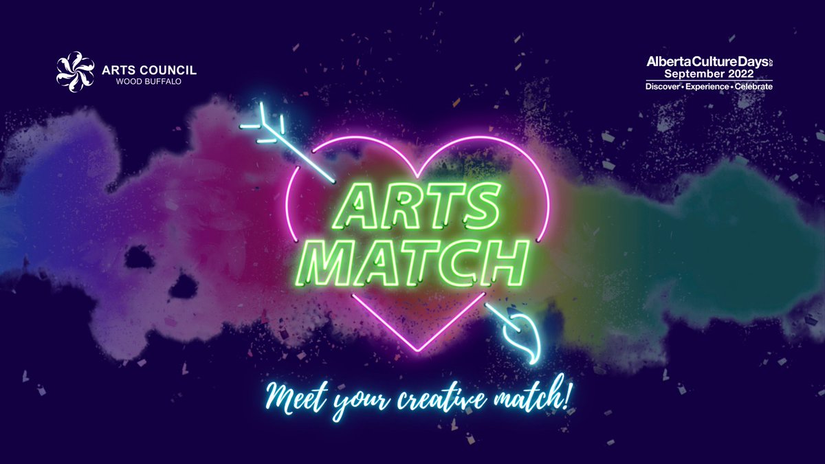 We are just TWO days away from Arts Match!

Join us on Thursday, September 15, 2022 from 6:00PM – 9:00PM at Surekha's on the Snye as we network, eat good food and so much more!

RSVP for the FREE event here: eventbrite.ca/e/arts-match-s…

 #ABCultureDays #YMMArtsTogether