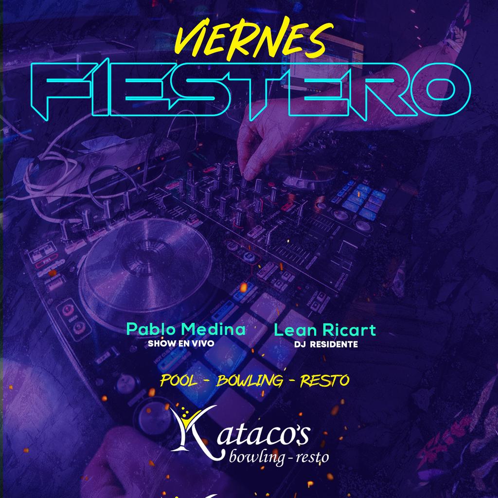 KatacosSM's tweet photo. 🎶 VIERNES 09 #Fiestero 🎵
|
🚪 Apertura 19hs
🎤 Show Karaoke 23hs #PabloMedina
🎧 Music Live #LeanRicart
|
• 🎳 BOWLING • 🎱 POOL • 🍝 RESTO • 🍹 COCTELERIA DE AUTOR •
|
📱 Info https://t.co/B4n5ual6IR
|
📌 CONCEJAL TRIBULATO 360 - SAN MIGUEL - BS AS. https://t.co/p5WrWxxcyD