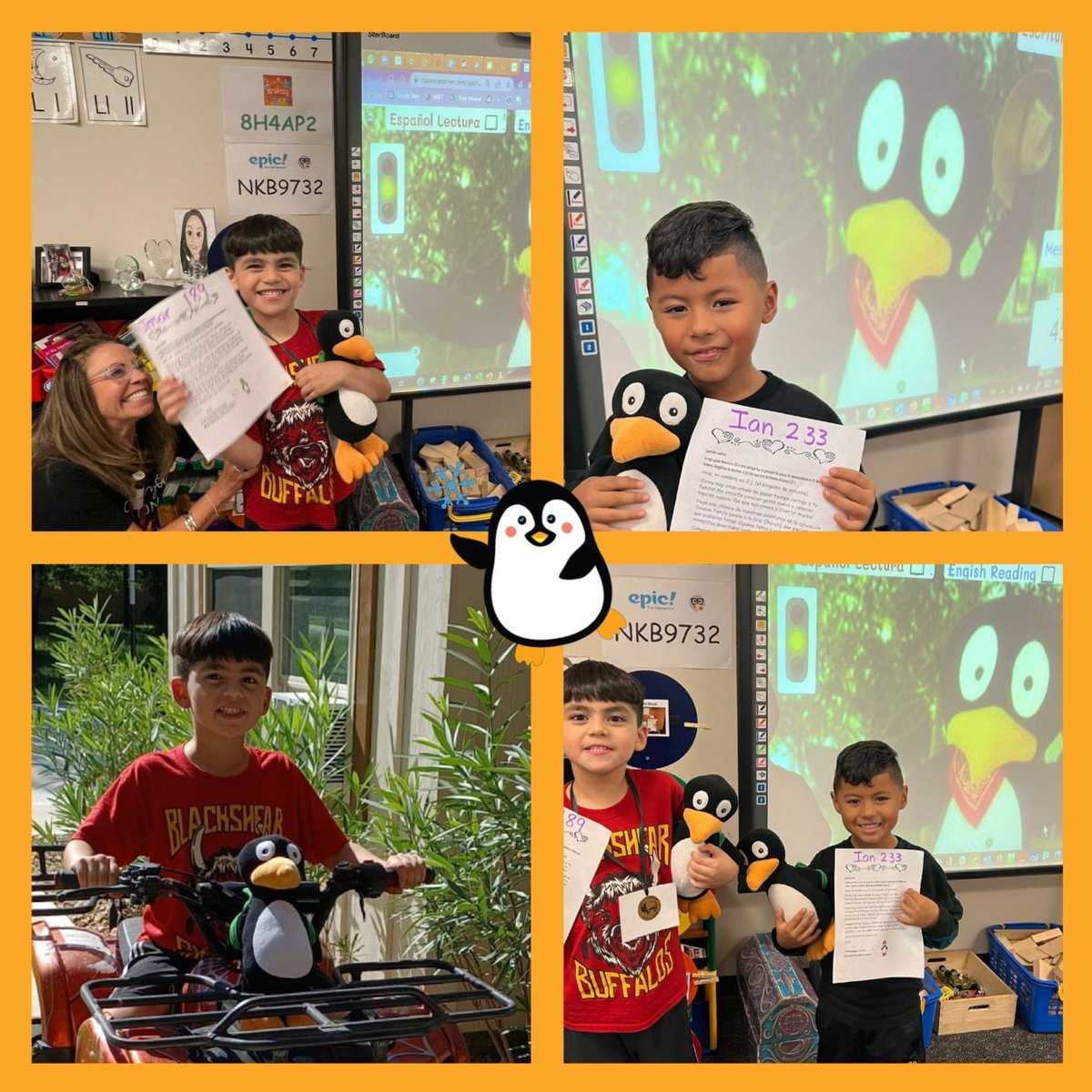 Jiji🐧is ready to start this year's 22-23 K Adventures @BlackshearKISD. My top 2 🧩 winners this week taking Jiji🐧home are 🥁 They will share their adventures with our class via @Seesaw Stay tuned for future Winners & Adventures!#KinderWithChurch @KleinISD @STMath @KleinISDMath