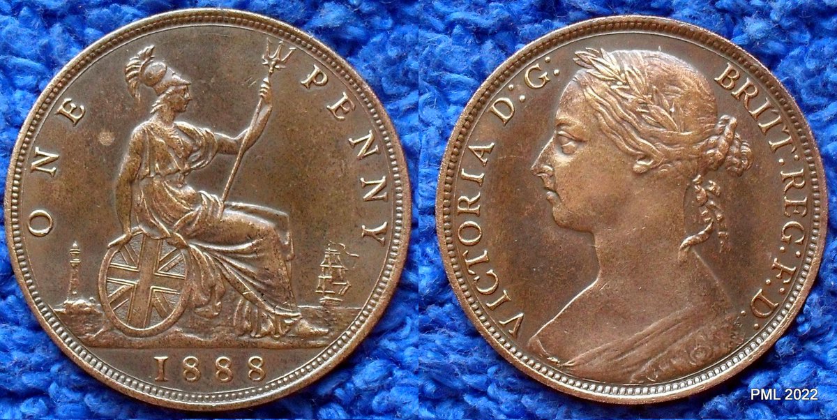 A Penny for your thoughts.
VRI  1d. 1888.