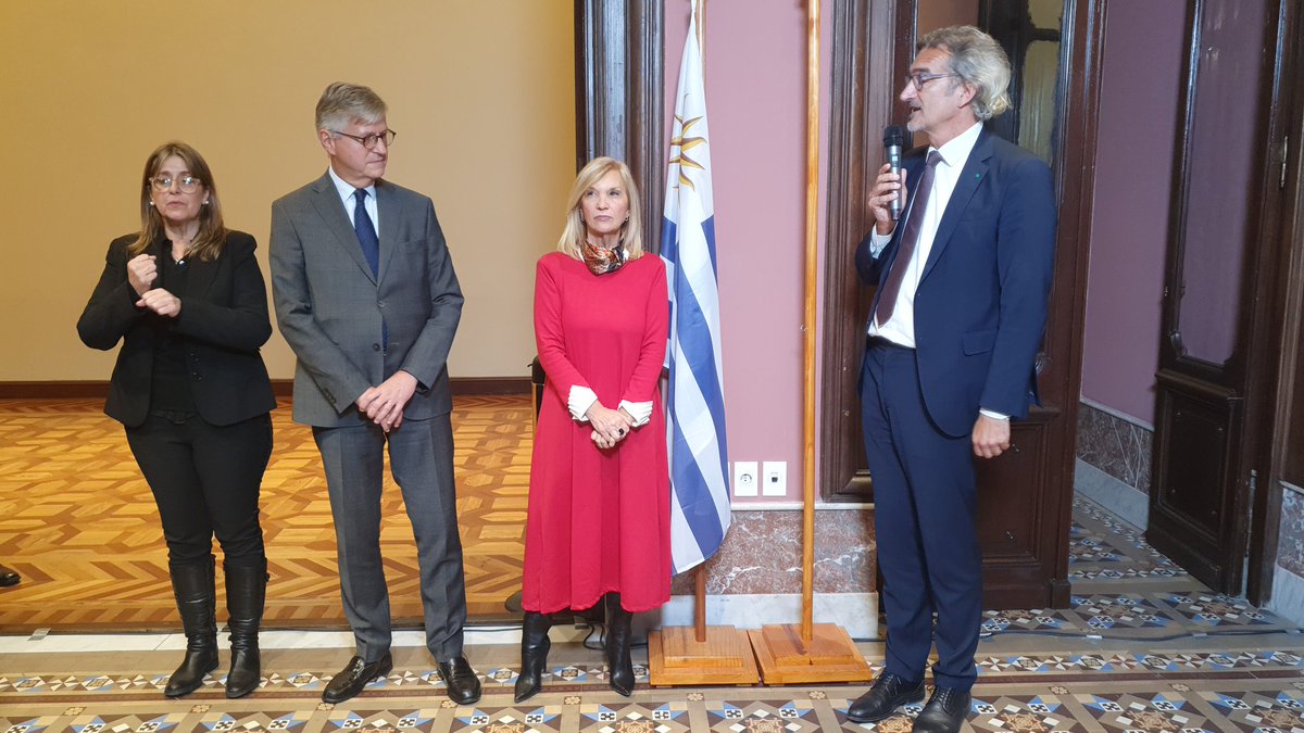ONUUruguay's tweet photo. Hoy es un dia de alta emoción para nosotros: inauguramos nuestra casa en Uruguay! Con emotivos discursos de @Lacroix_UN @beatrizargimon y @PabloRuizHiebra 
Son todas y todos bienvenidos! https://t.co/tuWF6UBPG7
