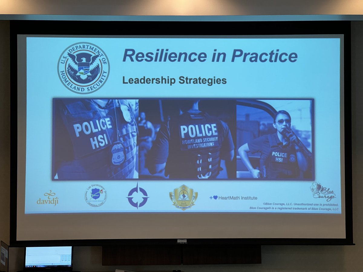 bluecourage's tweet photo. Michael and Dave spent the day with Homeland Security Investigations teaching Resilience in Practice/ Leadership Strategies! #bluecourage #resillience #LEleadership #HomelandSecurity https://t.co/9wJXB1Oul1