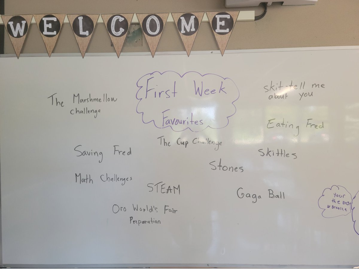 missKAR21's tweet photo. What an awesome first week of the 2022/2023 school year with my 29 grade 5 students @EastOroPS #scdsbfirst20daysofmath #STEAM #teamwork #problemSolving #community #handsonlearning #firstweekofschool2022 https://t.co/YmNwJ7RTVQ