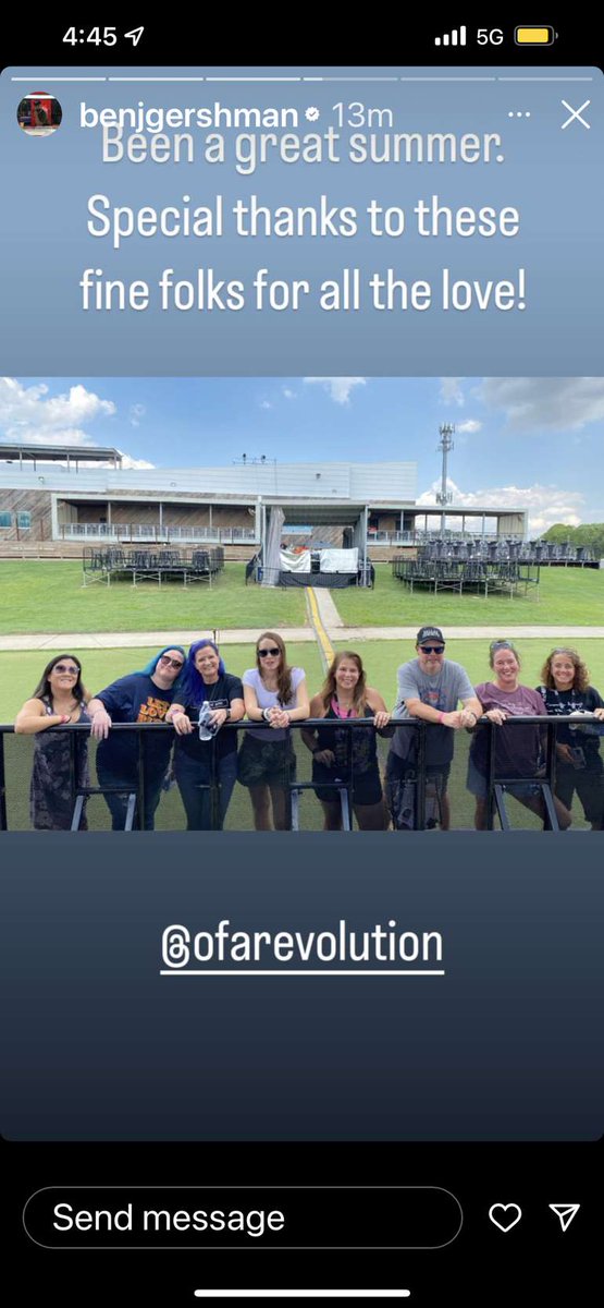 akawaalien's tweet photo. Today was pretty epic. Thanks, guys for making it special.
#livemusic #concerts2022⠀
#OAR #ofarevolution #dispatchmusic⠀
@marcroberge @mikelparis @richard_on @ofarevolution @jonlampleymusic @jerrydepizzo @chrisculos @benjgershman https://t.co/jZmqz8k0u3