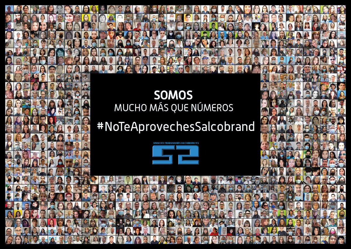ATComer_'s tweet photo. En pandemia arriesgamos nuestras vidas, perdimos compañer@s, sacrificamos mucho. 
Y mientras Luis Enrique Yarur ha ganado millones, su único agradecimiento ha sido el abuso y la precarización. 
Pero somos miles, y ya nos cansamos. 
@Salcobrand, escucha, estamos en la lucha! https://t.co/aApUIHsMmh