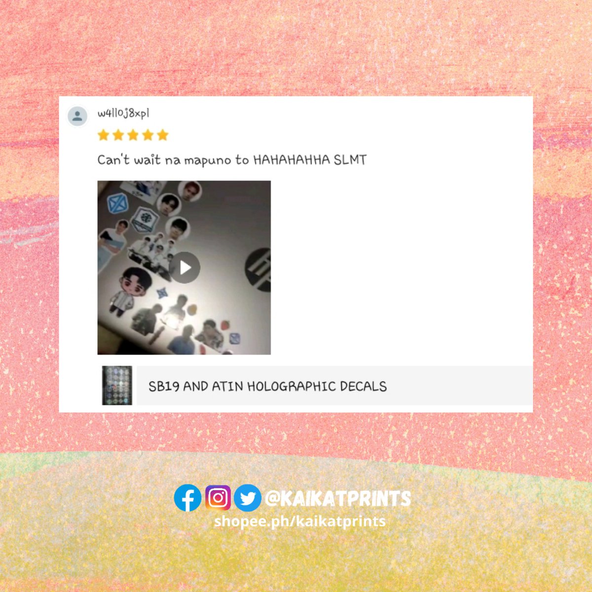 kaikatprints's tweet photo. Thank you for trusting our shop! 🥰

#photocards #photocard #bubblehead #thankyoucard #sticker #stickers #namedecals #handbanner #circlecard #memopad #prints #printshop #stickershop  #kaikatprints https://t.co/uxNQymyDRR