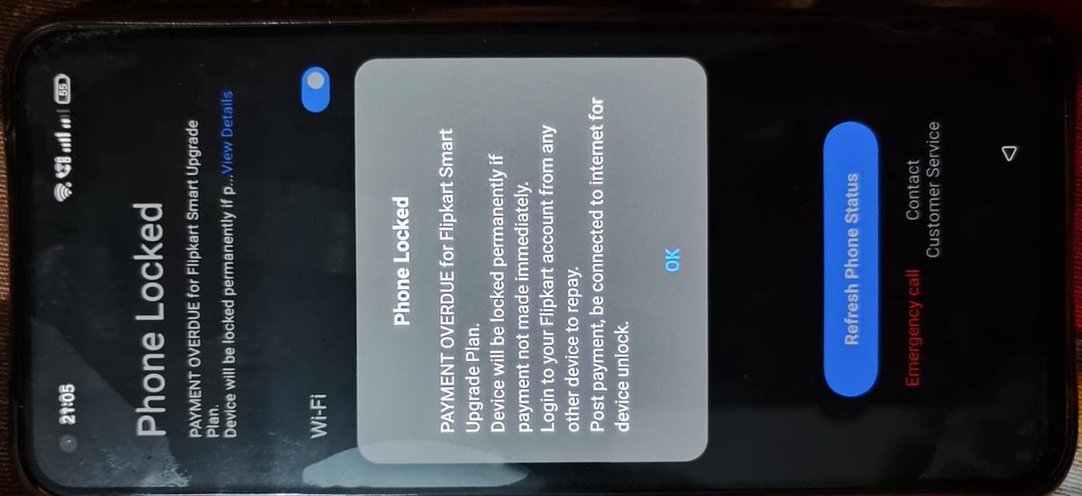35bb384568924eb's tweet photo. @Flipkart @flipkartsupport I have purchased my mobile on smart upgrade plan and I have clear all my due amount in July but Flipkart locked my mobile with overdue notification. Customer care is not replying my mes. Why it's happened. https://t.co/ovWz7dA80R