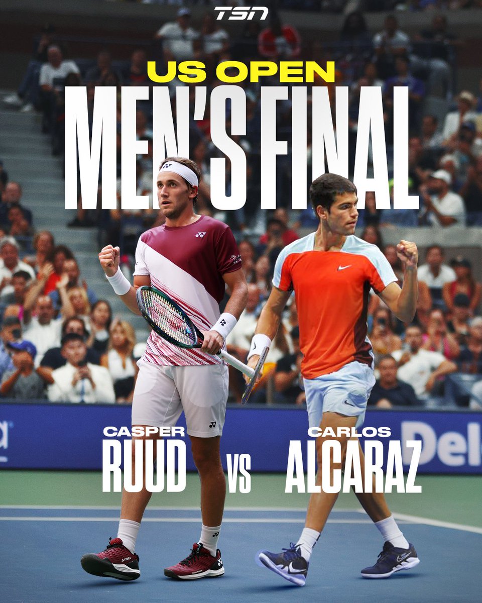 TSN_Sports's tweet image. The #USOpen Final is set.

Casper Ruud 🇳🇴 will take on Carlos Alcaraz 🇪🇸.