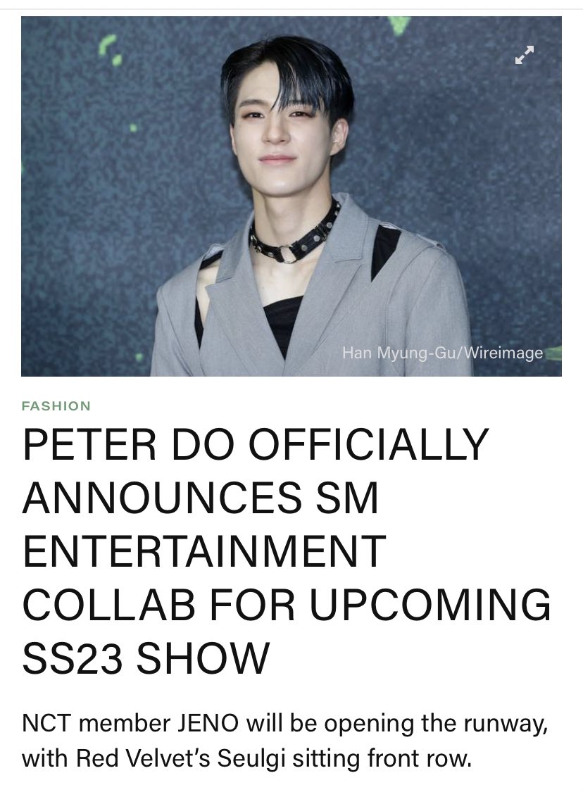 NCT's JENO Opens Peter Do's SS23 Runway