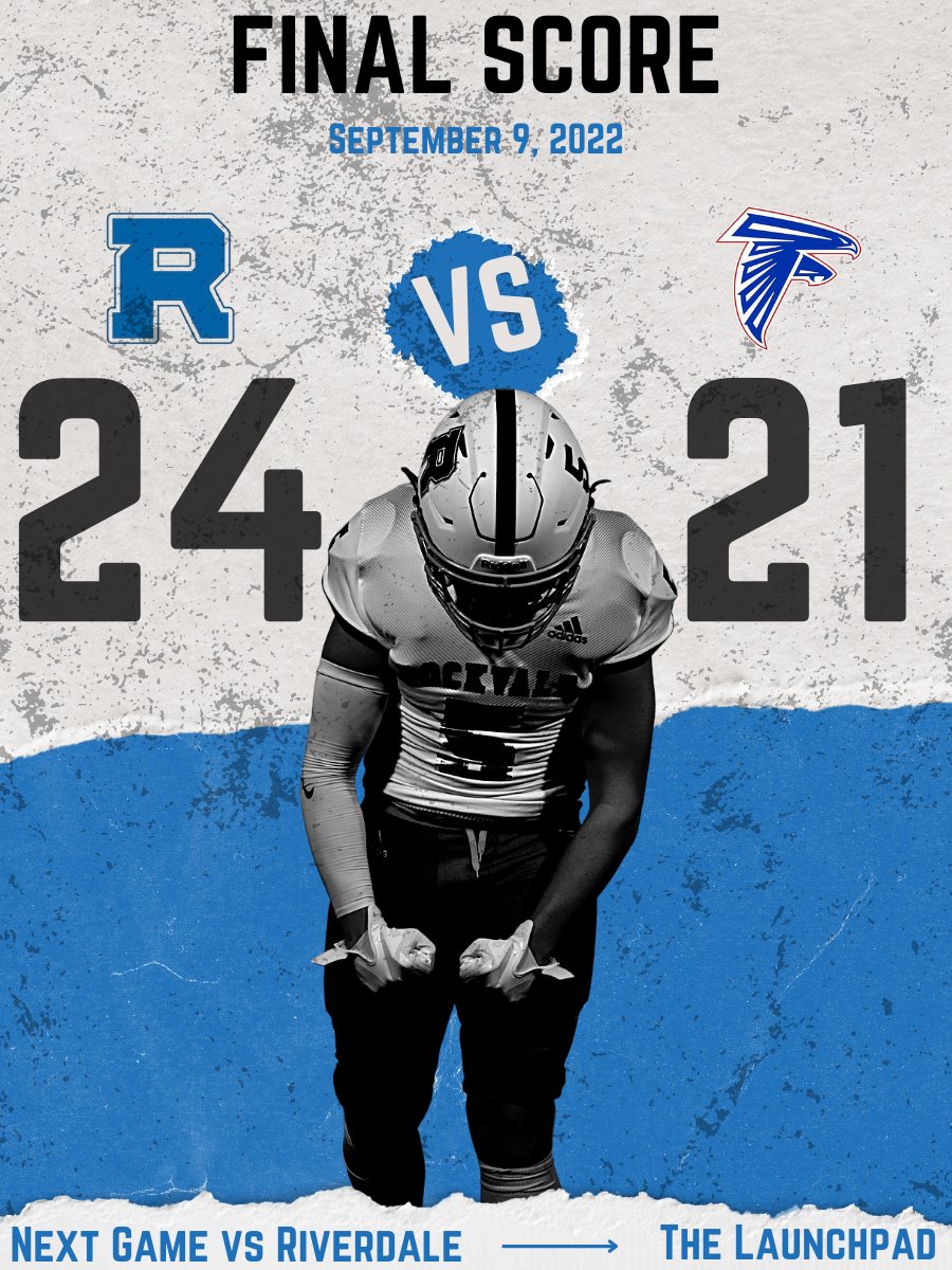 Big come from behind win on the road! <a href="/EbanBrasier/">Brasier</a> hits a last second field goal to seal the victory! Back at home next week for a Region game vs Riverdale. See you there! 

 #RocketsUp🚀 #ALLIN #FAMILY