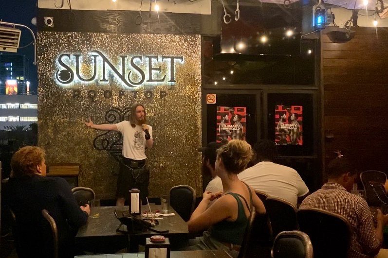 ShaneKenneyCmdy's tweet photo. Had a great time performing @sunset_rooftop_hollywood last night! Thanks @YoungBaca for having me 🙂 
#standupcomedy #sunsetblvd #hollywood #rooftop https://t.co/zqlXxAY1nU