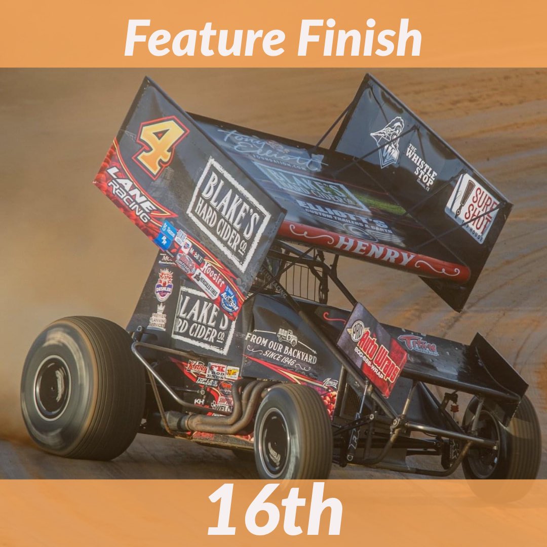 CapHenryRacing's tweet photo. The @laneracing12 #FarmCar finishes 16th tonight for night ✌🏻of the #Tuscarora50! https://t.co/t6rqOsRSjA