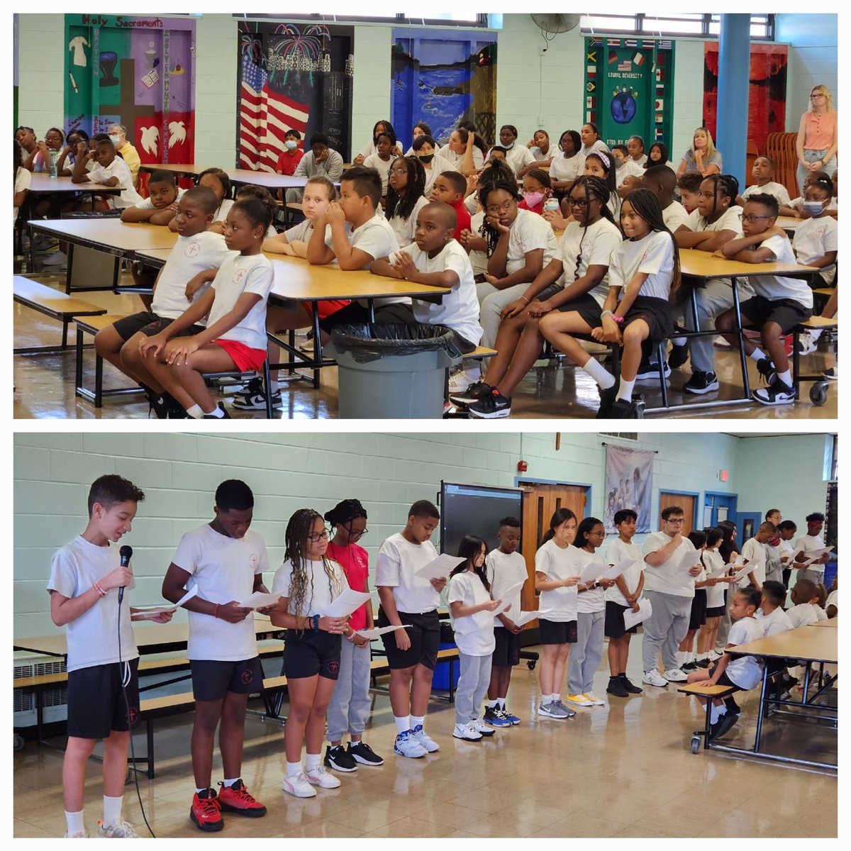 DocAdam54's tweet image. Thank you 8th grade for St. Anthony&apos;s, Nanuet Campus 911 prayer service.