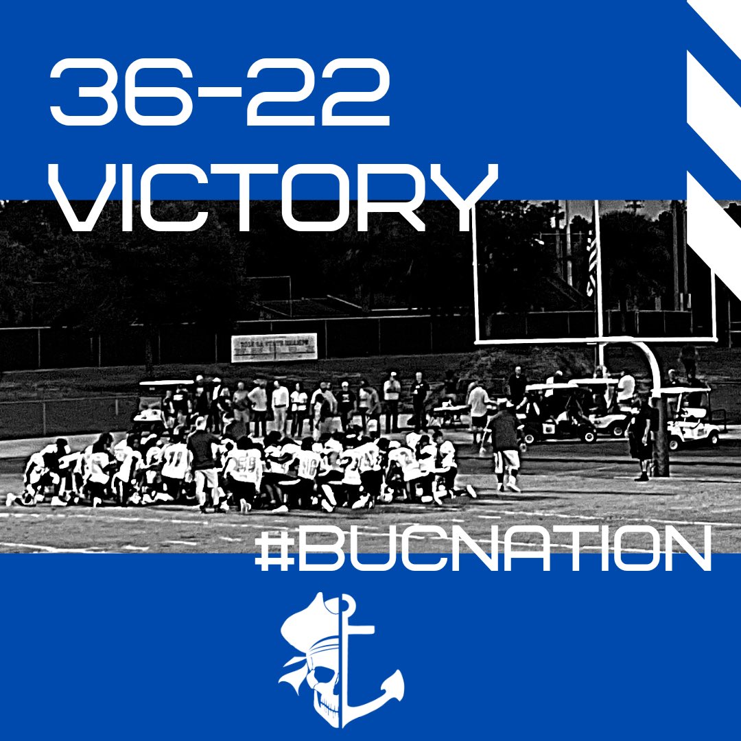 WAY TO GO BUCS 🏈🏴‍☠️⚓️ 36-22 victory on the road against Ocala Forest! Way to bring home a win. #fridaynightlights #winnerwinner #bucnation #bucpride #fcbuccaneers #waytogo #firstcoasthighschool #fchs #highschoolfootball