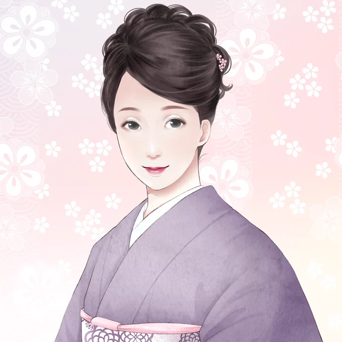 Webデザイナーのゆう実さん( )のアイコンを描かせて頂きました!あちきの人生初一番最初の個展も来て下さり、コロナ前は花見お茶会などにも誘ってくださっていた素敵な和美人の女性ですぬWebデザイナーとしての出発、お祝い申し上げますぬー 