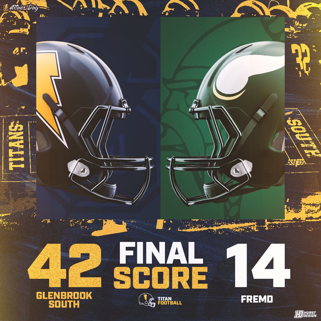 GBStitanFB's tweet photo. Titans move to 3-0 on the year with a big victory over Fremd. https://t.co/aMv51ie06o